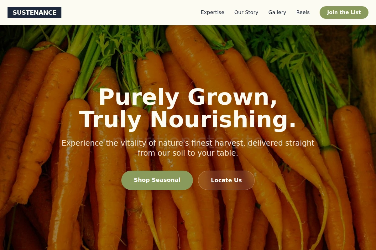 Sustenance Organic Food